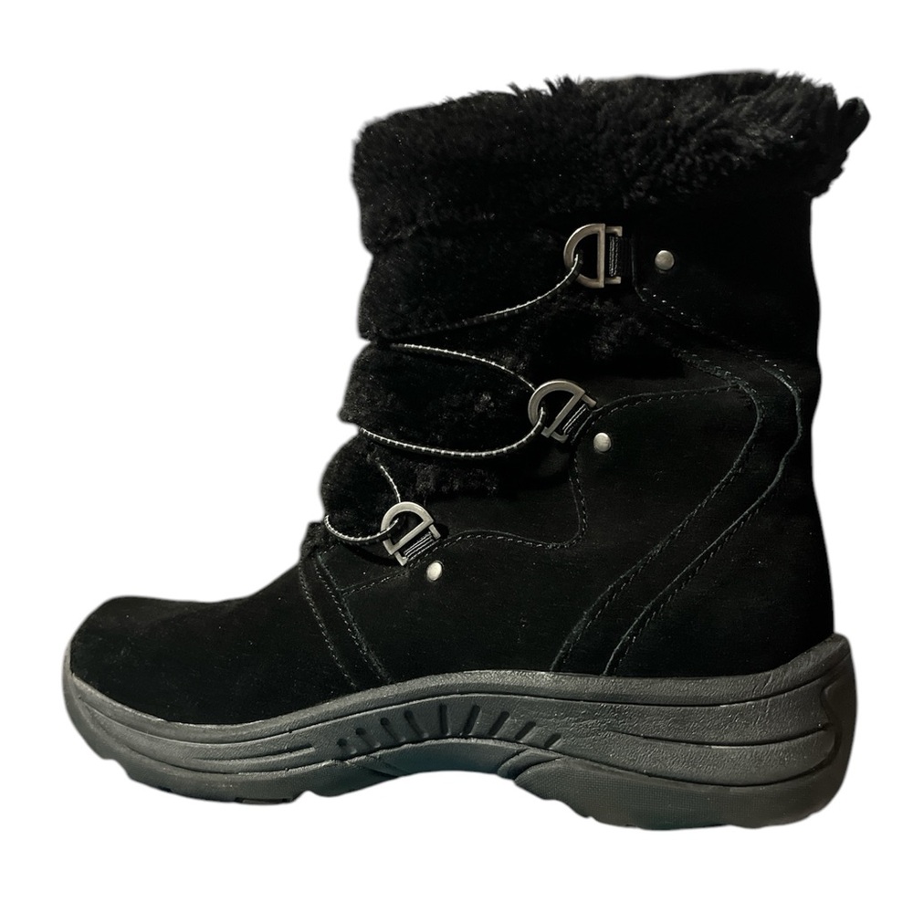 BareTraps Black Faux-Fur Winter Boots
